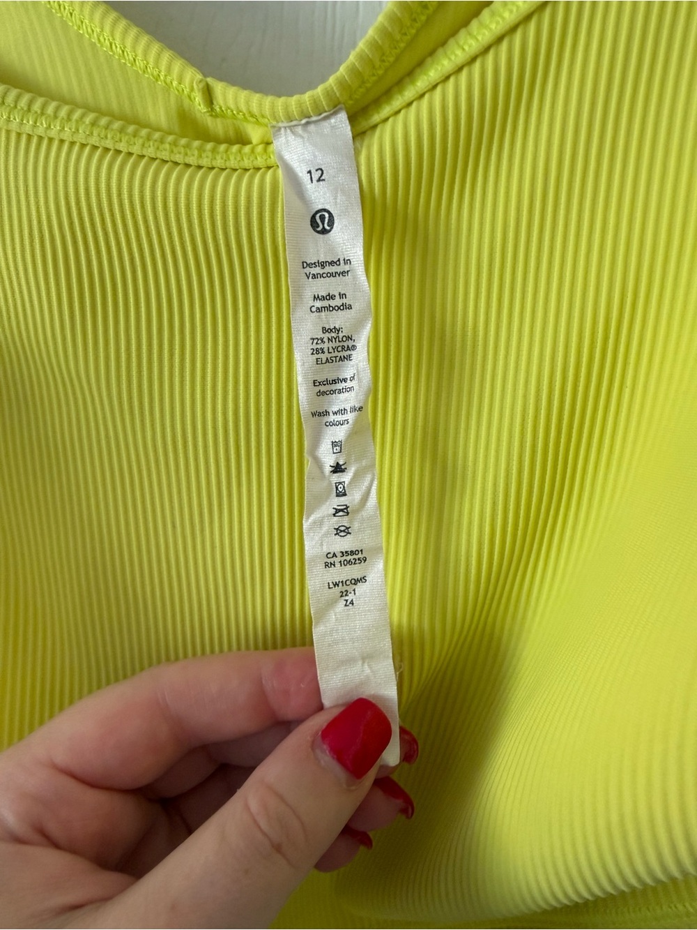 Lululemon Power Pivot Ribbed Tank Top - Picture 4 of 4